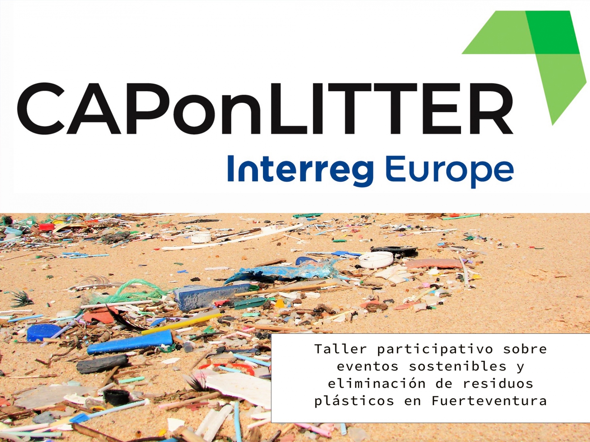 Taller participativo sobre eventos sostenibles y eliminación de residuos plásticos del proyecto CAPonLITTER