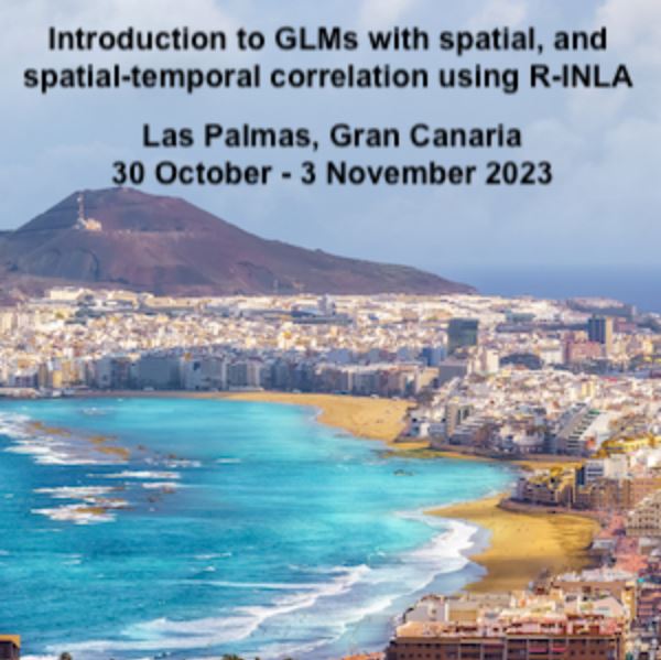 Curso de  introducción a las GLMs con correlación espacial y correlación espacio-temporal con R-INLA